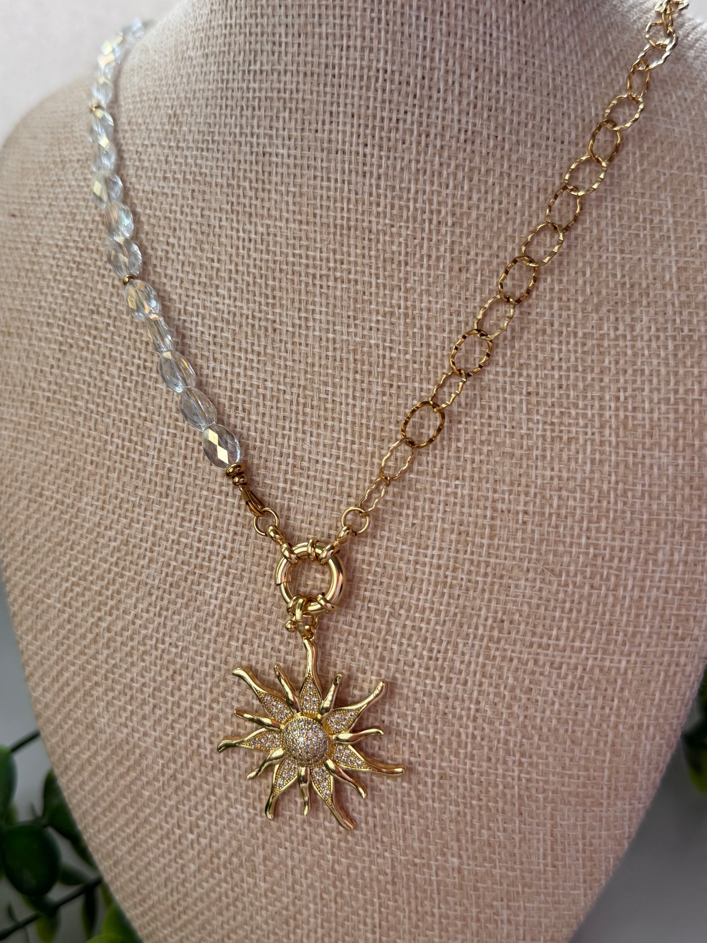 Crystal Sun Necklace