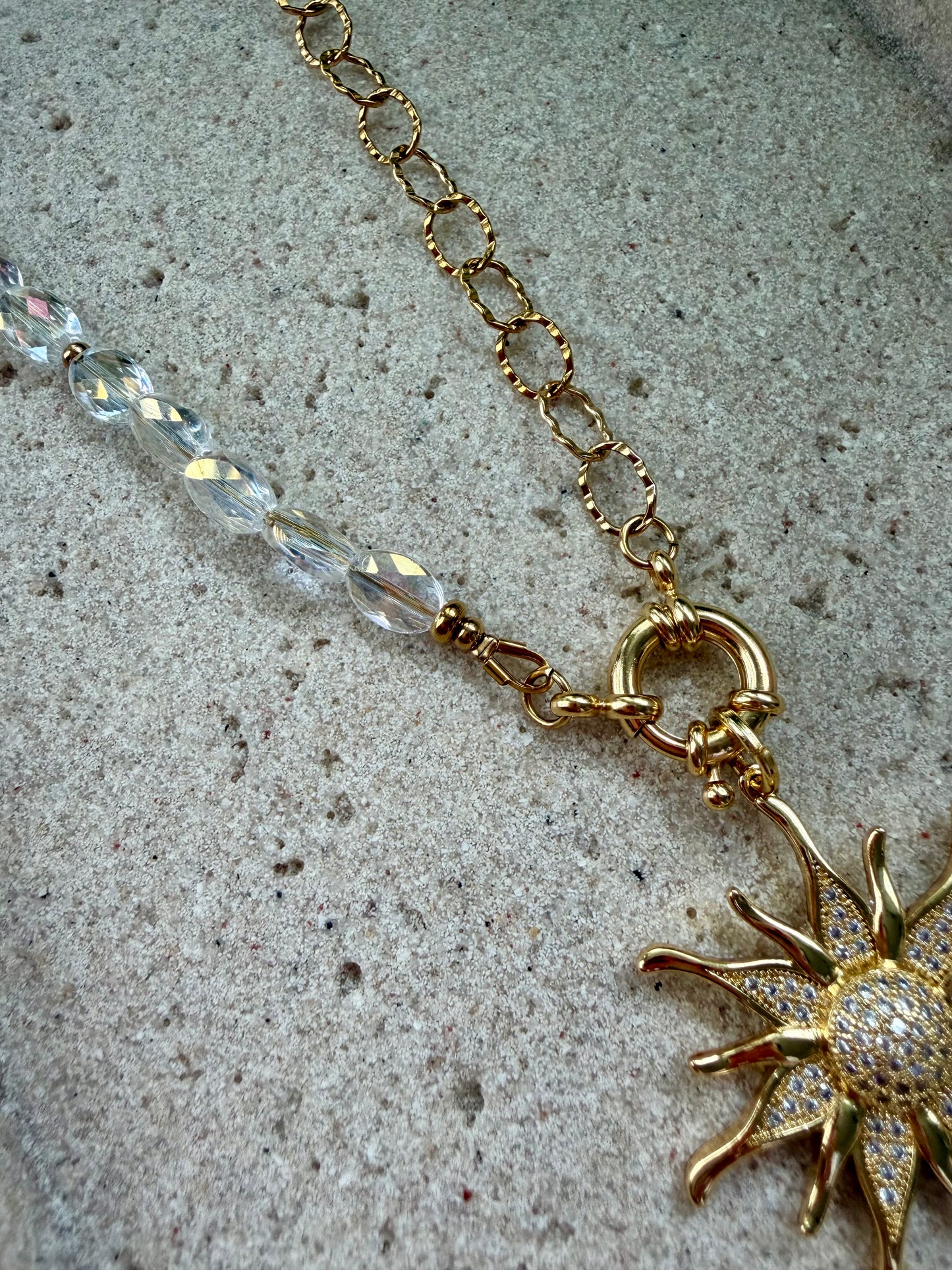 Crystal Sun Necklace